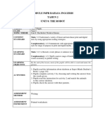 Module PDPR Bahasa Inggeris Tahun 2 Unit 8: The Robot: SK. Taginambur