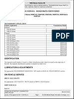 1989 Nissan Sentra 1.6L Automatic Manual Transmission Overhaul