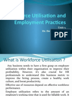 Workforce Utilisation and Employment Practices