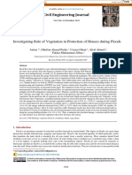 Civil Engineering Journal: Investigating Role of Vegetation in Protection of Houses During Floods