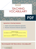 Teaching Vocabulary - PPP