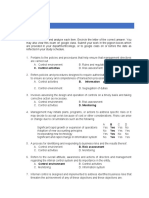 Unit Iv Assessment Part I Internal Control A Tool in Managing Risk