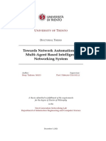 Towards Network Automation - A Multi-Agent Based Intelligent Networking System