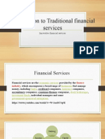 1.introduction To Traditional Financial Services