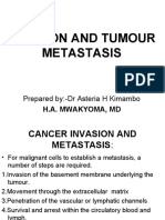 Invasion and Tumour Metastasis