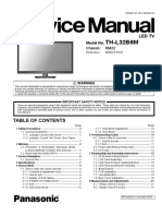 Panasonic th-l32b6m Chassis km22 SM