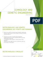 Biotechnology and Genetic Engineering Summary PPT Igcse Caie