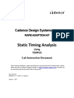 Static Timing Analysis: Cadence Design Systems, Inc