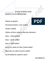 Unit I Solution OF Equations AND Eigenvalue Problems: WWW - Vidyarthiplus.in