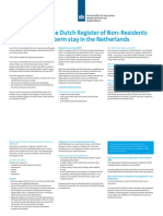 Registration in The Dutch Register of Non-Residents (RNI) For A Short-Term Stay in The Netherlands