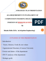 College Level Strategic Plan Presentation As A Requirement in Fulfillment of Competition For Being Delegated On The Position of by