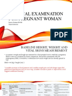 Physical Examination For Pregnant Woman