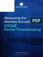 Absolute Accuracy of Measuring The: Packet Timestamping