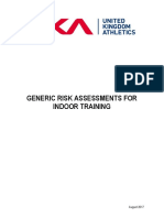 Risk Assessments - Indoor Training