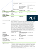 Key Information and Funding Information:: View IFT /PQ / REOI / RFP Notice Details