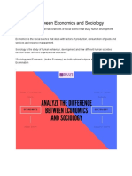 Difference Between Economics and Sociology