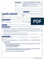 Online Customer Update Form With CWS Verification Field