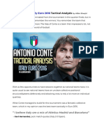 Antonio Conte Italy Euro 2016 - Tactical Analysis by Albin Sheqiri