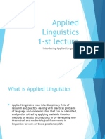 Applied Linguistics An Introduction