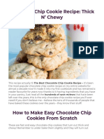 Chocolate Chip Cookie Recipe