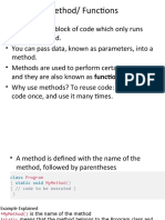 Arrays and Method-1