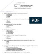 Maternity Nursing C) The Action of The Doderlein's Bacillus