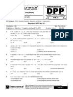 MATHS Revision DPP No 1