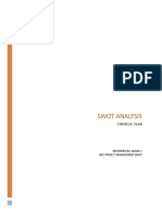 Swot Analysis: Strategic Plan