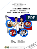 Practical Research 2: Quarter 2-Module 5 Data Collection Procedure