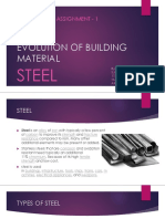 EVOLUTION OF BUILDING MATERIAL (STEEL) - Riyaz