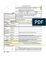 Detailed Lesson Plan (DLP) Format: Instructional Planning