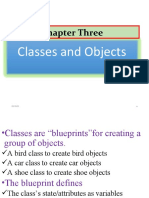 Chapter Three: Classes and Objects