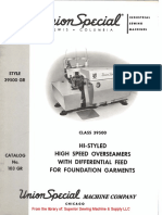 Hi-Styled High Speed Overseamers With Differential Feed For Foundation Garments