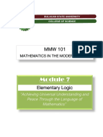 7 - Module 7 - Elementary Logic