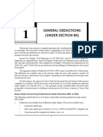 General Deductions (Under Section 80) : Basic Rules Governing Deductions Under Sections 80C To 80U