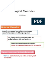 Biological Molecules: IGCSE Biology