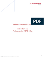 Mahindra & Mahindra Limited Anti-Bribery and Anti-Corruption (ABAC) Policy