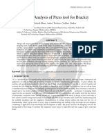 Design and Analysis of Press Tool For Bracket Ijariie8756