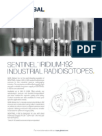 Sentinel IRIDIUM-192 Industrial Radioisotopes: Select Ir-192 Sealed Sources Are Single-Encapsulated