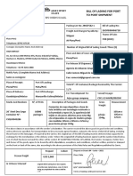 Bill of Lading For Port To Port Shipment: SSOF090406718