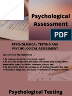 Psychological Assessment Introduction & History