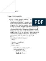 Programs On Loops: A-35 Python Assingment