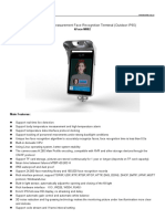 kFace-M882 Temperature Measurement Face Recognition Terminal 