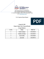 T-11 Capstone Project Report: Group No: B43 Project Guide: Prof. Vinayak Musale Group Members SR No Name PRN No