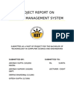 Project Report On Vehicle Management System