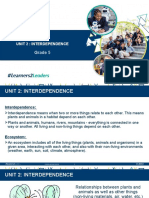 Grade 5: Topic 1 Unit 2: Interdependence