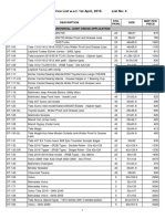 Dr. Trukk Price List W.E.F. 1st April, 2015. List No: 4