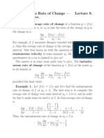 Instantaneous Rate of Change - The Derivative