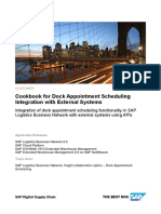 Cookbook For Dock Appointment Scheduling Integration With External Systems