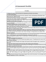 Head and Neck Assessment: Checklist